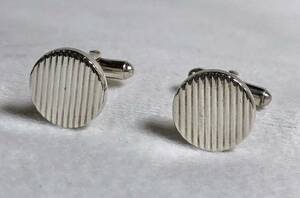  regular TIFFANY&CO Tiffany stripe oval Vintage cuffs silver 925 antique cuff links solid stripe round button 