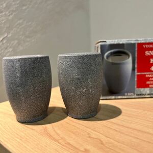 【即決】未使用品 北欧 フィンランド ソープストーン 石鹸石 ショットグラス 北欧デザイン