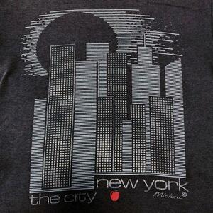 M 90s ニューヨーク シティ Tシャツ オールド ビンテージ アメリカ US 古着 NYC New York the city 90年代 USA MICHOU アートT