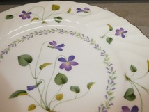 ●美品 Noritake ノリタケ バイオレットドリーム 金縁 26.5㎝ ディナープレート6枚セット 大皿 VIOLET DREAM Bone China●_画像7