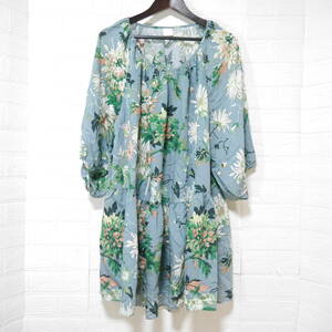 A662 ◇ H&M | エイチアンドエム　ワンピース　青系/花柄　中古　サイズ(US)Ｌ