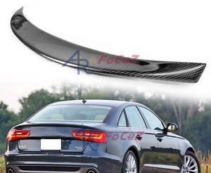  Audi AUDI A6 C7 S6 previous term real carbon exhaust ktype rear trunk spoiler P2