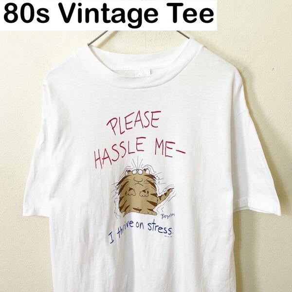 USA製　80s Vintage プリント　Tシャツ　半袖　古着　ヴィンテージ