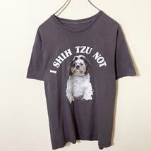 00s I SHIH TZU NOT プリント　Tシャツ　アニマル　ヴィンテージ　半袖_画像2