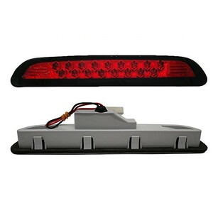 200系 ハイエース 1/2/3型前期17発 LED ハイマウント ストップ ランプブラック×レッド AP-F029