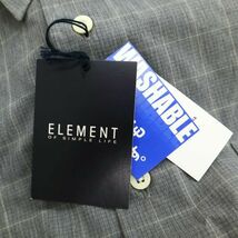 【新品 未使用】 ELEMENT SIMPLE LIFE シンプルライフ レナウン ウインドウペン★ 長袖 シャツ Sz.LL　メンズ 灰 大きい　C3T05228_6#C_画像8