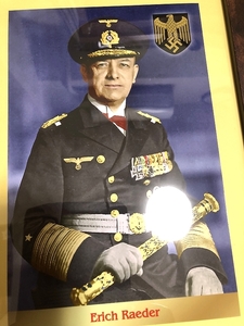 送料込み）ドイツ海軍の提督　エーリヒ・レーダー海軍元帥
