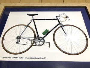 送料込み）自転車のポートレート　チネリ（CINELLI） スペシャルコルサ（ワイン色）1968　カンパ　イタリアン　ロードレーサー