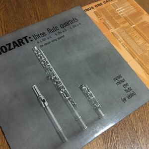 LP☆MMO☆MOZALT three flute quartets the classic string quartet music minus one fluto(or violin)
