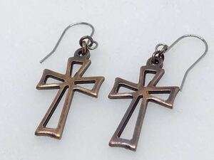  antique Cross hook earrings 