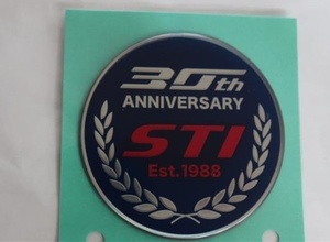 [ new goods ] Subaru original STI WRX type RA-R for STI 30 anniversary Anniversary ornament seal sticker emblem 