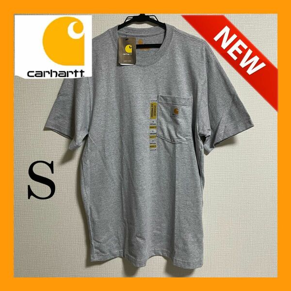 【新品タグ付】カーハート Tシャツ CARHARTT WORK WEAR POCKET TEE ヘザーグレー 半袖T K87