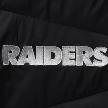 新品 NFL RAIDERS レイダース パフジャケット M（日本L）_画像2