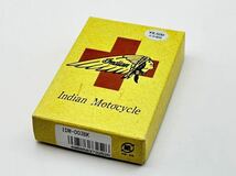 5-27 未使用 Indian Motocycle インディアン モーターサイクル オイル ライター コードバン 革巻き ブラック IDM-003BK レザー バイカー_画像5