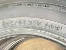 中古タイヤ サマータイヤ 2本セット 215/55R17 ヨコハマ ブルーアースGT AE51_画像4