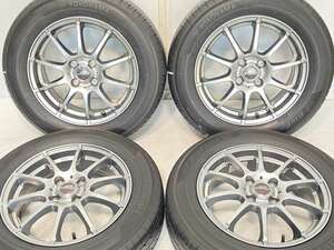 中古タイヤ サマータイヤ ホイールセット 4本セット 185/65R15 　 シュナイダー 15x5.5 45 100-4穴 ヨコハマ ブルーアース E50