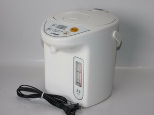 【動作品/送料無料】タイガー 電気ポット PDR-G221 2.2L 18年 小型 ホワイト 中古