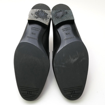 HERMES モカシン パリ コンスタンス Hロゴ レザー ブラック シルバー金具 #34.5 22cm 靴 レディースシューズ 送料無料 質屋 つじの_画像6