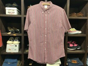 BROOKS BROTHERS B.D CHECK SHIRT SEERSUCKER SIZE L ブルックス ブラザーズ ボタンダウン チェック 半袖 シャツ シアサッカー