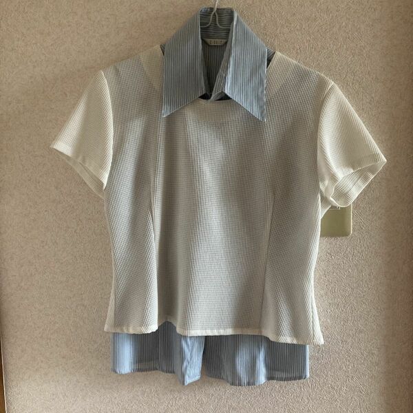 【レディース】《中古品》ノースリーブシャツ&半袖トップスセット9R(Mサイズ)