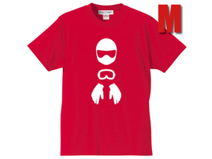 VMX シルエット T-shirt RED M/赤ダートトラックトラッカーオフロードバイクオフロード車オフ車エンデューロトレールビンテージモトクロス