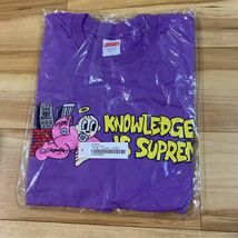 未開封　シュプリーム　tシャツ　L Supreme Knowledge Tee PurpleSupreme Knowledge Tee Purple 半袖_画像2