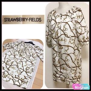 STRAWBERRY-FIELDS ワンピース◎ ストロベリーフィールズレディース 早い者勝ち 激安 素敵 ブランド 上品 可愛い 処分品 セール ベージュ