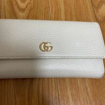 グッチ　GUCCI 長財布 白　小銭入れ　カード入れ_画像1