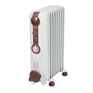 (中古品)DeLonghi デロンギ オイルヒーター [ ホワイト+ブラウン / JR0812 ]