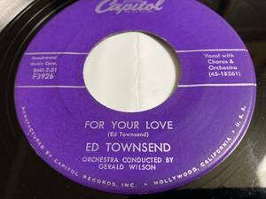 ed townsend／for your love 外盤　7&#34;