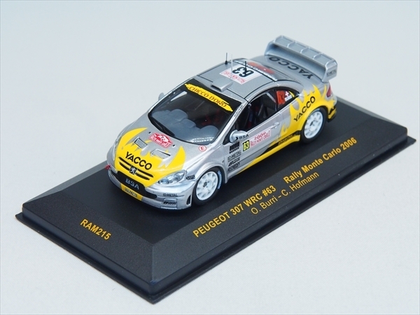 【送料無料】新品★絶版 プジョー 307 WRC 2006 モンテカルロ オリビエ・ブリ/クリストフ・ホフマン