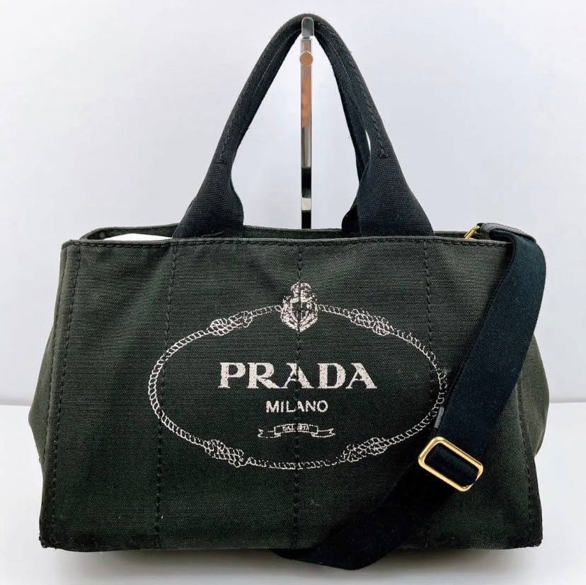 1円 プラダ ◇美品◇ PRADA カナパ M 2way トートバッグ ショルダー