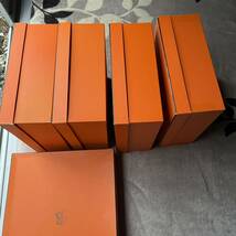 HERMES エルメス 空箱 オレンジBOX 5個まとめ売り　34＊34＊14×4個　他1_画像6