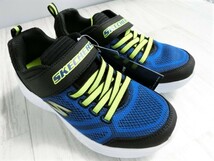 【未使用訳あり】 SKECHERS スケッチャーズ SNAP SPRINTS-ULTRAVOLT キッズスニーカー BLBK 左20cm 右19cm 【0010】_画像1