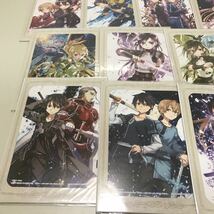 未開封品　SOA ソードアートオンライン　小説表紙デザイン　台紙付きミニポスター　全18種セット_画像2