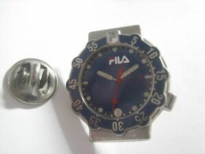 ピンバッジ　FILA　フィラ　腕時計