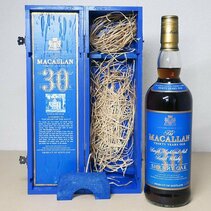 【未開栓】MACALLAN マッカラン 30年 シェリーオークブルーラベル スコッチウイスキー 750ml 43% 木箱付き 美品 希少