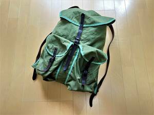 DEAD STOCK*USA-MADE[ pressure volume. 1892~1903 year made ]DAVID T. ABERCROMBIE CO genuine article . know adult . recommended make backpack *120 year and more front. Abercrombie & Fitch 