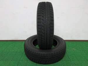 D045【送料無料 SALE品】165/70R14 超溝高 8~8.5分山 ブリヂストン スタッドレス VRX 2020年製 2本 激安 アクア デミオ ヴィッツ ソリオ 等