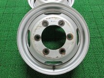 W060【送料無料】KWC スチール 鉄 ホイール 15インチ 6本セット 15×5J 6穴 170 +108 激安 小型 中型 トラック 三菱 キャンター ガッツ 等_画像2