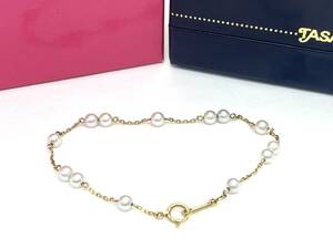 [TASAKI]tasakiK18 baby pearl 4.0mm~4.5mm bracele lady's 