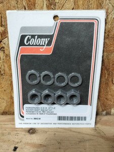 Colony コロニー　ナックルヘッド　ロッカーシャフトエンドナットkit ビンテージ　ハーレー　オリジナル　ボバー