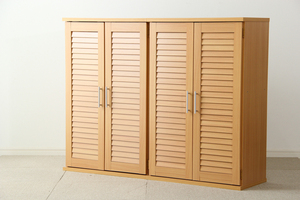  ventilation eminent louver type shoes box natural width 60cm2 piece set shoe rack entranceway storage 