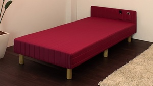  stock disposal free shipping .. bargain mattress bed with legs single width 90cm compact size mattress-bed red color 