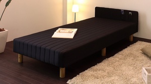  stock disposal free shipping .. bargain mattress bed with legs single width 90cm compact size mattress-bed black color 