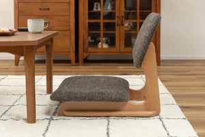  сиденье "zaisu" текстильное покрытие Brown цвет low стул натуральный . ткань чувство . натуральное дерево. комбинация . super ... ощущение побудить совершить пол стул 