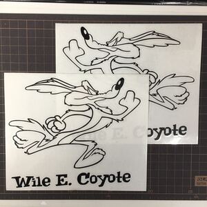 ステッカー Wile E. Coyote ブラック 左右セット