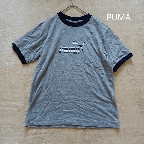 PUMA　プーマ　サイズ160　グレー　コットンTシャツ 　美品 半袖Tシャツ