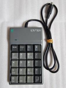 [ бесплатная доставка ] редкий ENIX enix старый Logo цифровая клавиатура EX-TEN EONP-20 PC-9801 серии соответствует работоспособность не проверялась 
