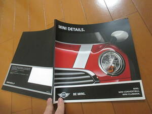 庫39398　カタログ ■ミニ●　MINI　ＤＥＴＡＩＬＳ　BE　MINI●2011　発行●55　ページ